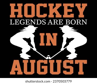 Hockey T-Shirt Design, Vector Art.