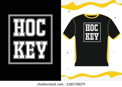 Hockey T-shirt design vector T-shirt design or Hockey sports player