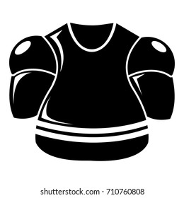 Hockey uniform icon . Simple illustration of hockey uniform vector icon for web design isolated on white background