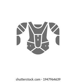 Hockey uniform, sports sweater, sweatshirt gray icon.