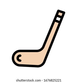 Hockey-Vektorillustration-Flachfarbsymbol 