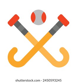 Vector de hockey Diseño de iconos planos Diseño de iconos planos de Vectores