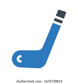 hockey vector glyph color icon 