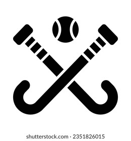 Hockey Vector Glyph Icon For Personal And Commercial Use.
