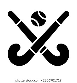 Hockey Vector Glyph Icon For Personal And Commercial Use.
