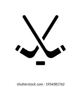 Hockey vector icon. Sport illustration sign. Sports Equipment symbol or logo.