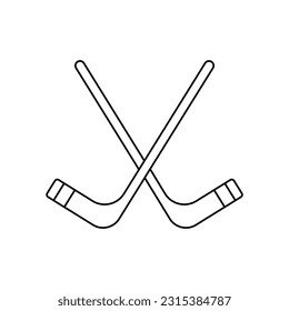 Hockey vector icon. Sport illustration sign. Sports Equipment symbol or logo.