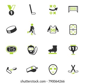hockey vector icons for web and user interface design