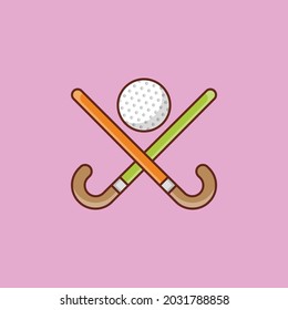 hockey Vector illustration on a transparent background. Premium quality symbols. Vector Line Flat color  icon for concept and graphic design.