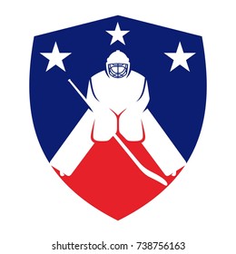 hockey vector logo. hockey player.