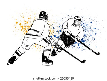 hockey vector poster