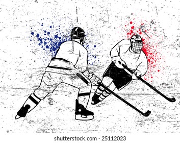 hockey vector poster