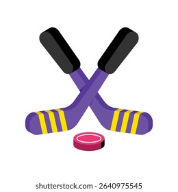 Hockey Vector style icon. Eps 10 file
