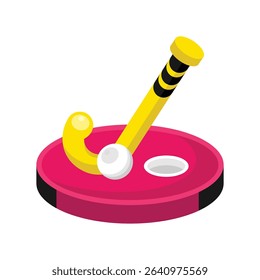 Hockey Vector style icon. Eps 10 file
