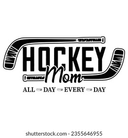 Hockey vibes  , Mom Life  Hockey Momgift hockey t-shirt design