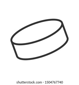 hockey washer outline ui web icon. washer vector icon for web, mobile and user interface design isolated on white background