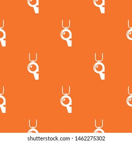 Hockey whistle pattern vector orange for any web design best