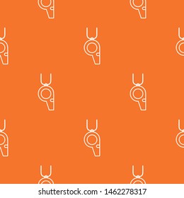 Hockey whistle pattern vector orange for any web design best