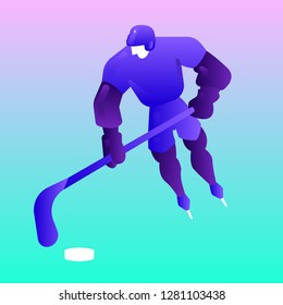 Hockey - winter sport - vector illustration