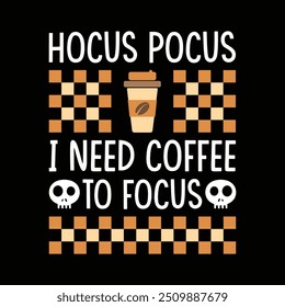 Hocus Pocus Café Halloween T shirt Design