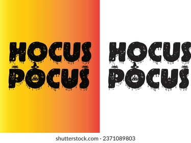 Diseño de camisetas de fondo de Hocus Pocus Halloween