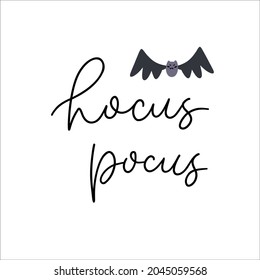 Hocus Pocus - hand written typography lettering composition.