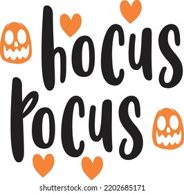 Hocus Pocus, Happy Halloween Shirt Print Template, Witch Bat Cat Scary House Dark Green Riper Boo Squad Grave Pumpkin Skeleton Spooky Trick Or Treat