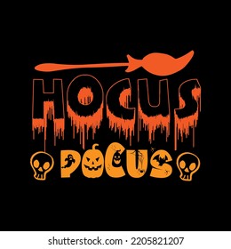 Hocus Pocus typografische Beschriftung für T-Shirt und Kunst