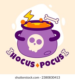 hocus pokus for halloween illustration