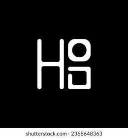 HOD letter logo vector design, HOD simple and modern logo. HOD luxurious alphabet design  