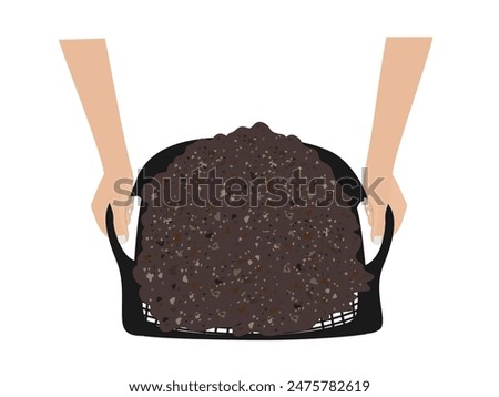 Hod on a white background.