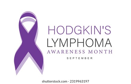 Hodgkin's Lymphoma awareness month. background, banner, card, poster, template. Vector illustration.