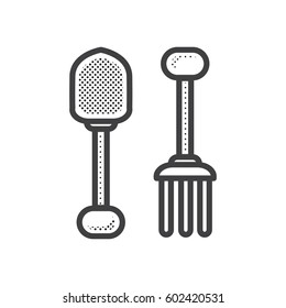 hoe Farm icon dotted design