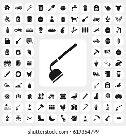 hoe icon. agriculture set. vector sign symbol on white background