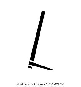 hoe icon or logo isolated sign symbol vector illustration - high quality black style vector icons
