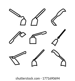 hoe icon or logo isolated sign symbol vector illustration - Collection of high quality black style vector icons
