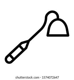 hoe icon outline vector design