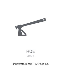 Hoe icon. Trendy Hoe logo concept on white background from Desert collection. Suitable for use on web apps, mobile apps and print media.