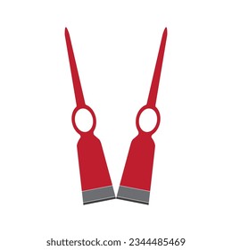 Vektorgrafik-Vektorgrafik-Design von Hoch Symbol