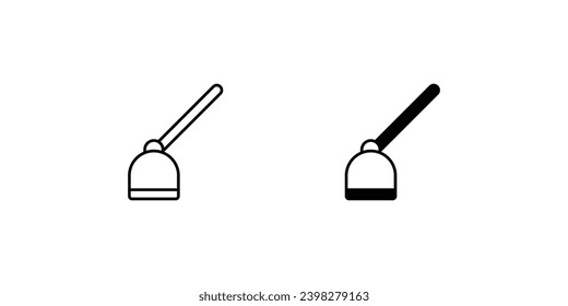 hoe icon with white background vector stock illustration