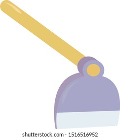 Hoe, ilustración, vector sobre fondo blanco.