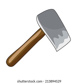 hoe isolated illustration on white background