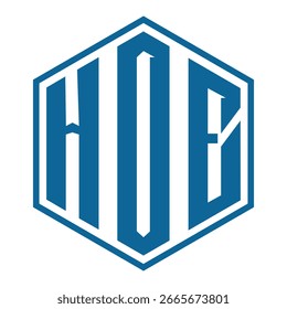 HOE-Briefdesign. Logo-Design der HOE Letter Technology auf weißem Hintergrund. HOE Monogram Logo Design für Unternehmer und Unternehmen.
