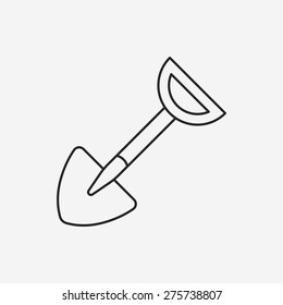 Hoe line icon