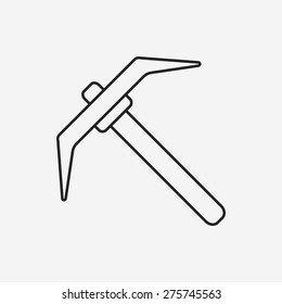 Hoe line icon