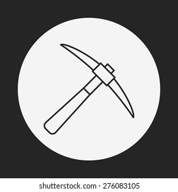 Hoe line icon