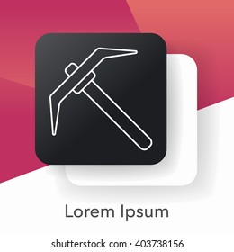 Hoe line icon
