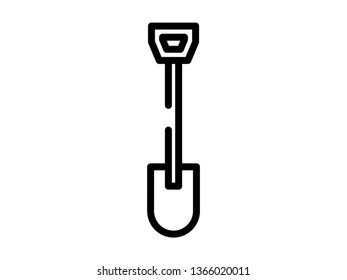 hoe line icon. Element of hoe icon for mobile concept and web apps. Thin line hoe icon can be used for web and mobile - Vector