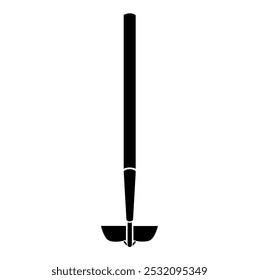 Hoe silhouette Icon. Gardening tool. 