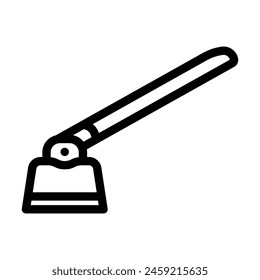hoe urban gardening line icon vector. hoe urban gardening sign. isolated contour symbol black illustration